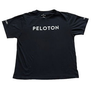 Peloton Century 100 Black Short Sleeve Logo T-Shirt, Size XL